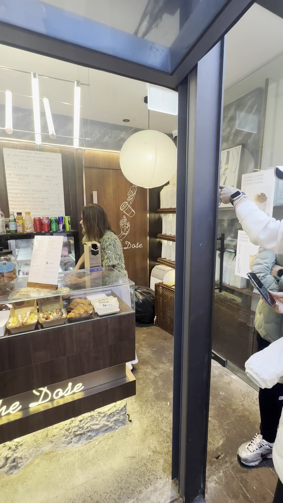 The Dose Cafe counter at Playfair Street in The Rocks